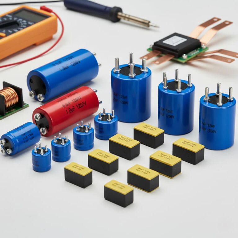 خازن‌های اسنابر IGBT ولتاژ بالا؛ خازن‌های فیلم با ESL کم برای حفاظت.