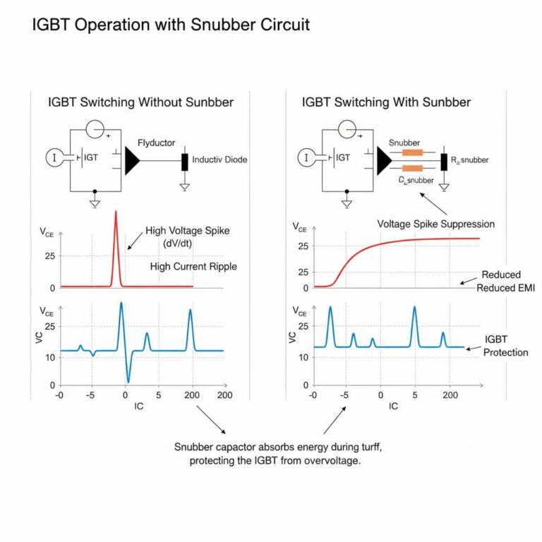 IGBT چیست و چرا به خازن اسنابر برای محدود کردن نیاز دارد