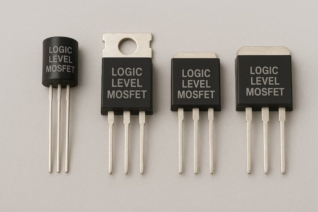 انواع ماسفت لاجیک Logic Level MOSFET شامل کانال N و کانال P در مدارهای دیجیتال