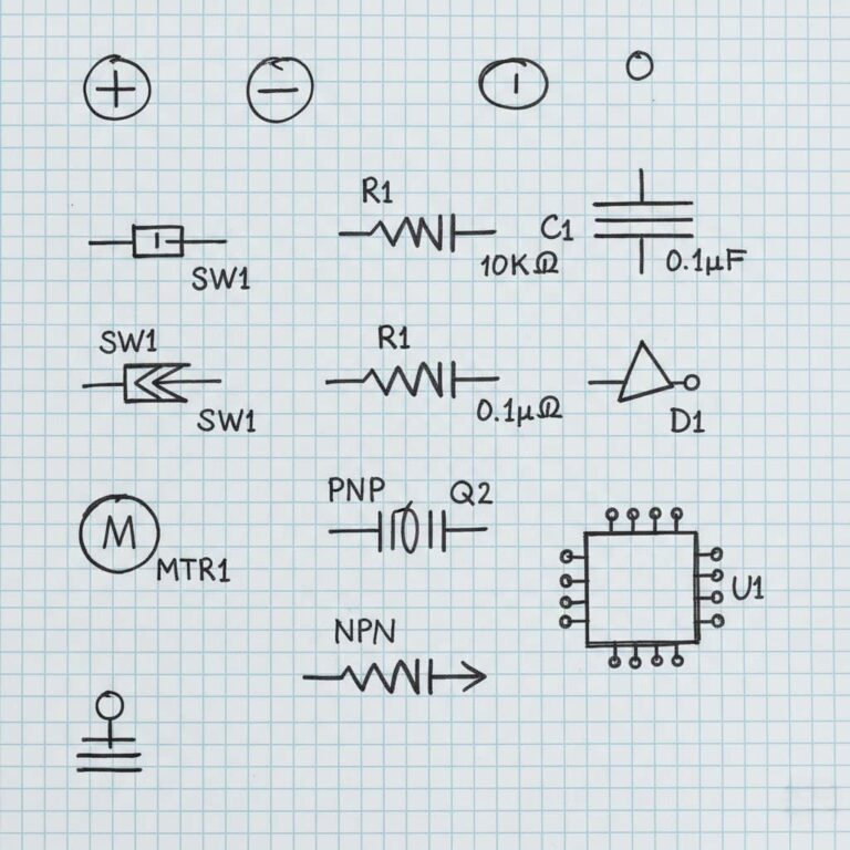 چطور شماتیک مدار را بخوانیم؟ 💡 آموزش نقشه‌خوانی الکترونیکی از صفر تا حرفه‌ای