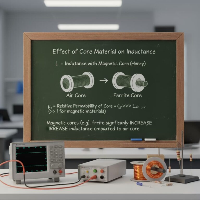 افزایش اندوکتانس سلف با هسته فریت یا آهن مغناطیسی.