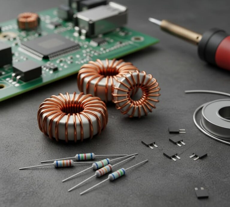 سلف (Inductor) مسی هسته حلقوی، قطعه الکترونیکی مدارهای فیلتر و ذخیره انرژی